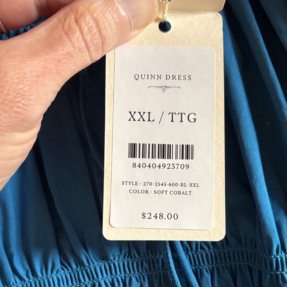 Doen Quinn Dress, soft cobalt, XXL - Picture 7 of 7